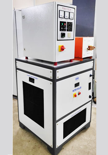Induction melting furnace power supply and water chiller unit
