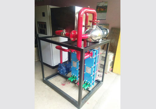Induction stress relieving cooling and heat exchanger unit